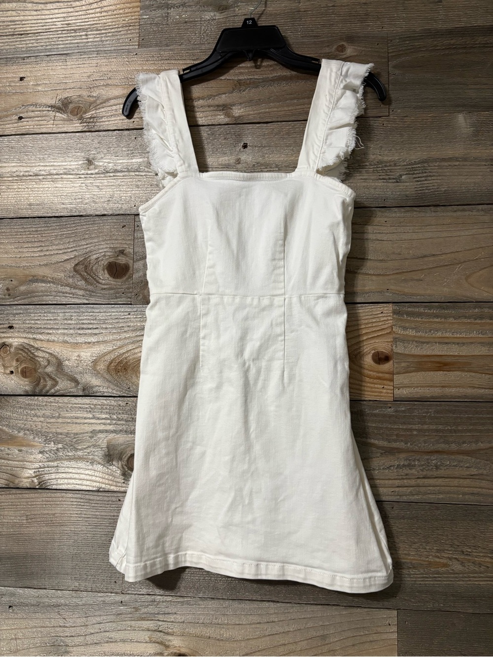 Show me your mumu white denim dress